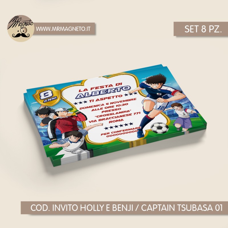 Inviti festa Holly e Benji / Captain Tsubasa - 01