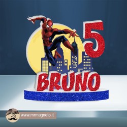 Sagoma Spiderman Uomo Ragno 02 con nome e numero