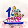 Sagoma Alice nel paese delle meraviglie 01 con nome e numero
