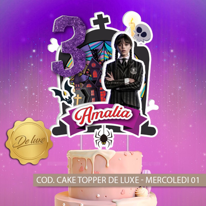 Cake Topper De Luxe - Mercoledi Addams 01