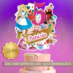 Cake Topper De Luxe - Alice nel paese delle meraviglie 01