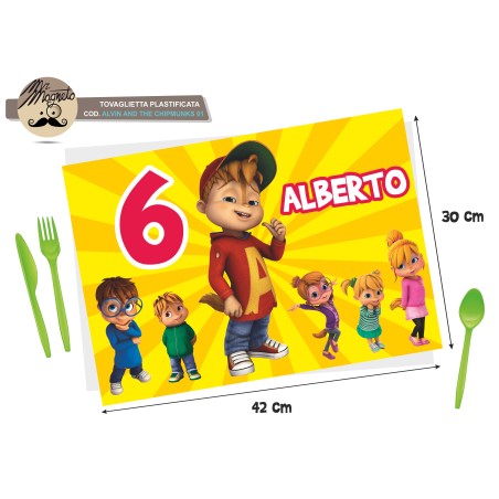 Tovaglietta ALVIN AND THE CHIPMUNKS  - 01 - personalizzata