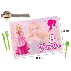 Tovaglietta Barbie - 01 - personalizzata