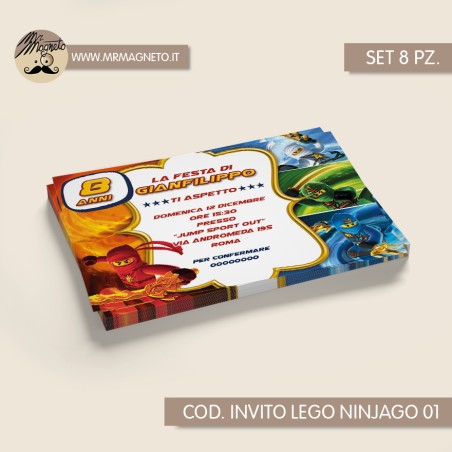Inviti festa Lego ninjago - 01