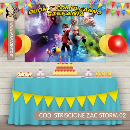 Striscione Zak Storm - 02 - carta cm 140x100 personalizzato