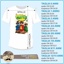 T-shirt  Alvin and the chipmunks - 03 - personalizzata