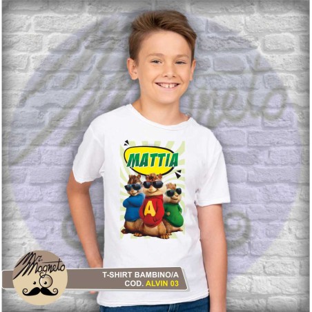 T-shirt  Alvin and the chipmunks - 03 - personalizzata