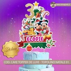 Cake Topper De Luxe - Topolino Natale 01