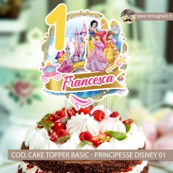 Cake Topper Basic - Principesse Disney 01