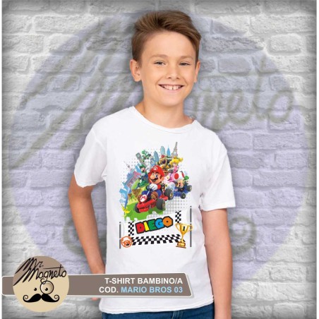 T-shirt Mario Bros - 03 - personalizzata