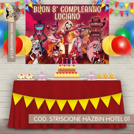 Striscione Hazbin hotel - 01 - carta cm 140x100 personalizzato