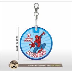 Portachiavi ciondolo Spiderman uomo ragno 01
