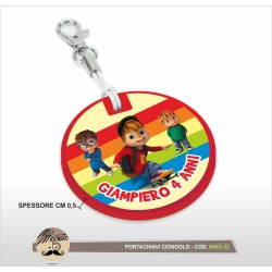 Portachiavi ciondolo Alvin and the Chipmunks 01