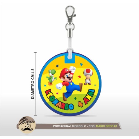 Portachiavi ciondolo Super Mario Bros 01