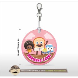 Portachiavi ciondolo Il Barbiere Pasticciere 02