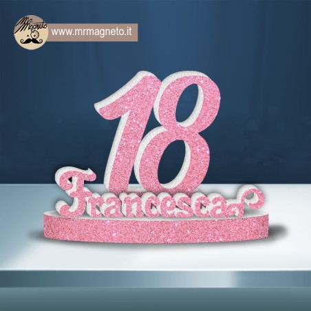 Numero 18 polistirolo Altezza 80Cm compleanno glitter party Base festa  torta XXL