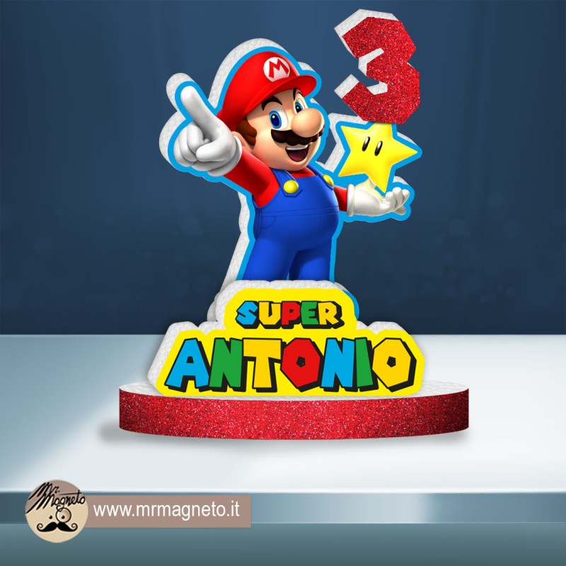 Sagoma Super Mario Bros 02 con nome e numero