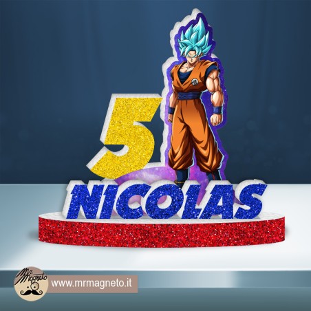 Sagoma Dragon Ball Goku 02 con nome e numero