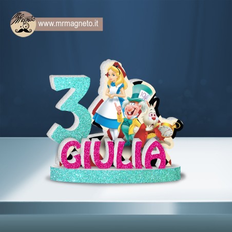 Sagoma Alice nel paese delle meraviglie 01 con nome e numero