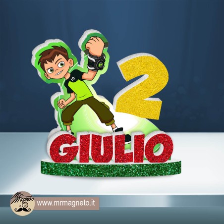 Sagoma Ben 10 - 01 con nome e numero