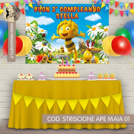 Striscione Ape Maia - 01 - carta cm 140x100 personalizzato