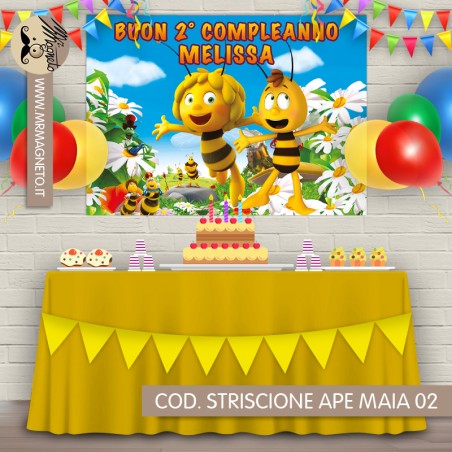 Striscione Ape Maia - 02 - carta cm 140x100 personalizzato