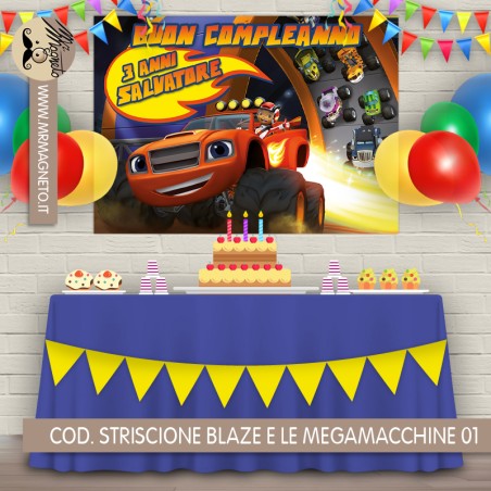 Striscione Blaze - 01 - carta cm 140x100 personalizzato