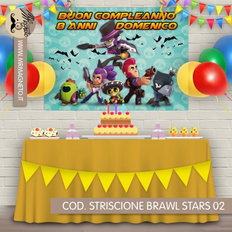 Striscione Brawl Stars - 02 - carta cm 140x100 personalizzato