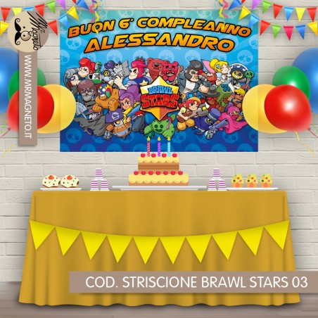 Striscione Brawl Stars - 03 - carta cm 140x100 personalizzato