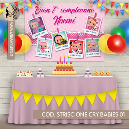 Striscione Cry Babies - 01 - carta cm 140x100 personalizzato