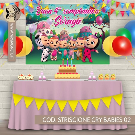 Striscione Cry Babies - 02 - carta cm 140x100 personalizzato