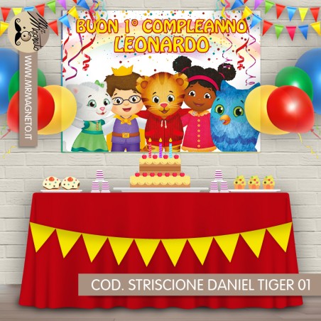 Striscione Daniel Tiger - 01 - carta cm 140x100 personalizzato