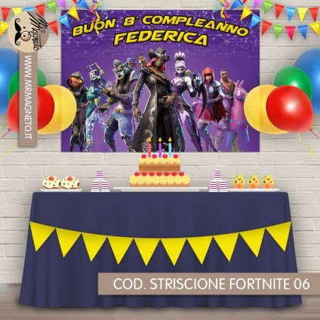 Striscione Fortnite - 06 - carta cm 140x100 personalizzato