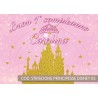 Striscione Principesse Disney - 03 - carta cm 140x100 personalizzato