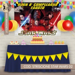 Striscione Star Wars - 02 - carta cm 140x100 personalizzato