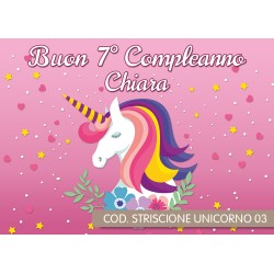 Striscione personalizzato - Unicorno oro per il compleanno del tuo bambino  - Annikids