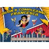 Striscione Wonder Woman - 03 - carta cm 140x100 personalizzato