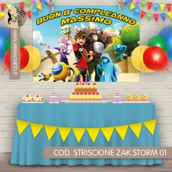 Striscione Zak Storm - 01 - carta cm 140x100 personalizzato