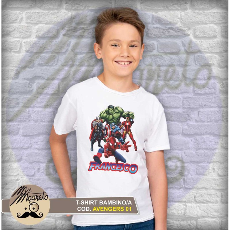 T-shirt personalizzata Avengers 01