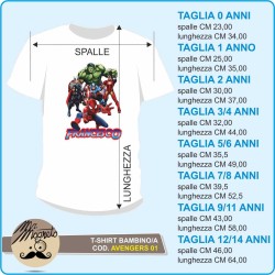 T-shirt  Avengers - 01 - personalizzata