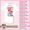 T-shirt  Ariel la Sirenetta - 01 - personalizzata