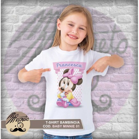 T-shirt  Baby Minnie - 01 - personalizzata