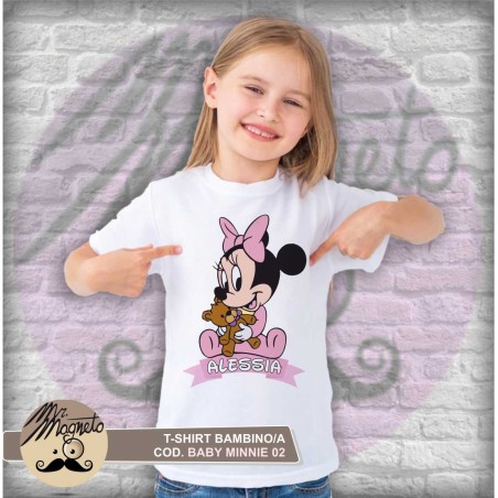 T-shirt  Baby Minnie - 02 - personalizzata