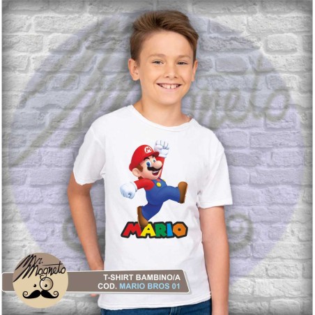 T-shirt Mario Bros - 01 - personalizzata