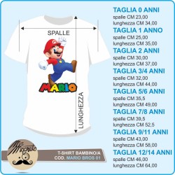 T-shirt Mario Bros - 01 - personalizzata
