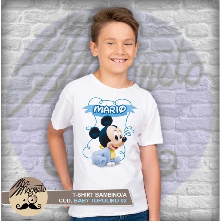 T-shirt Baby Topolino - 02 - personalizzata