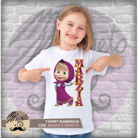 T-shirt Masha e Orso - 01 - personalizzata