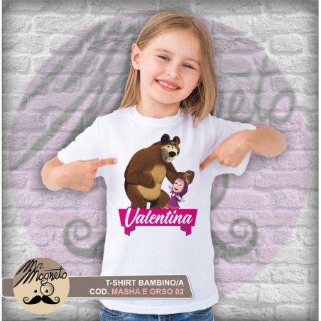 T-shirt Masha e Orso - 02 - personalizzata