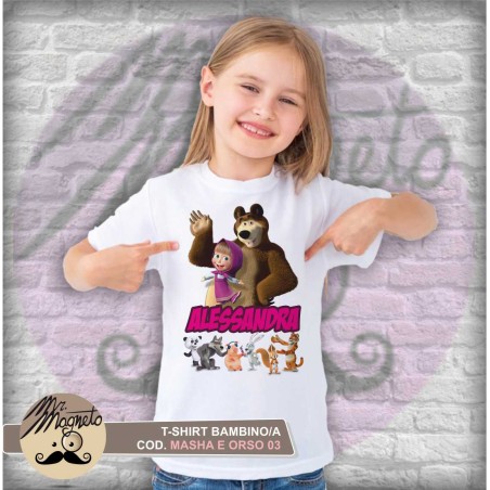 T-shirt Masha e Orso - 03 - personalizzata