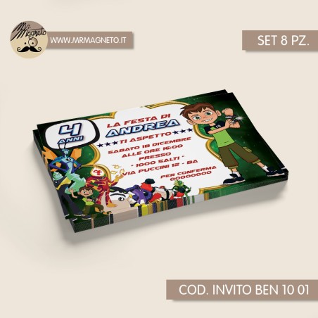 Inviti festa Ben 10 - 01